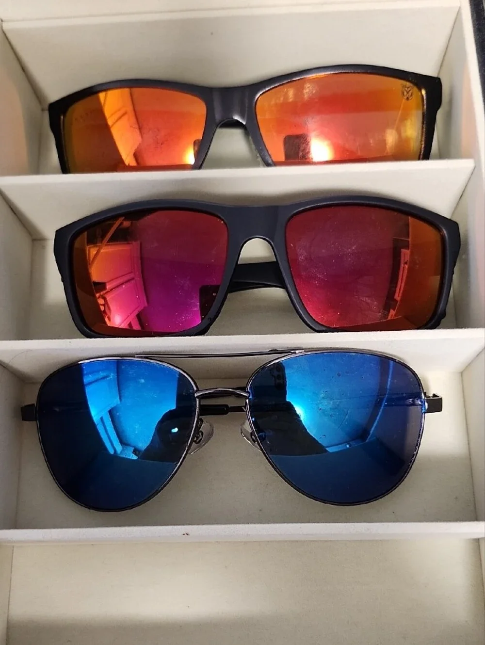 Men's Polarized Sunglasses Collection - Blue, Black, Red, Orange, Brown Lenses